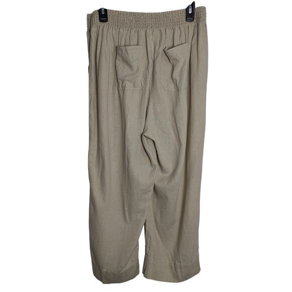Westbound Woman Plus Size Linen Blend Crop Pull-On Pants 1X - Picture 5 of 6